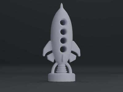 Rocket Sculpture - Cosmic Voyager
