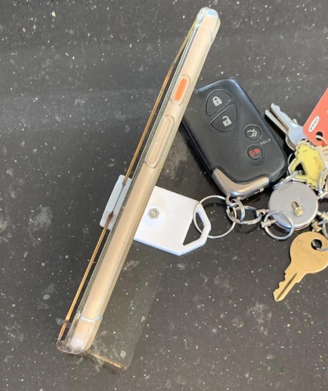 Compact Adjustable Phone Stand for Keychain