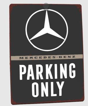 Mercedes Parking Sign Keychain