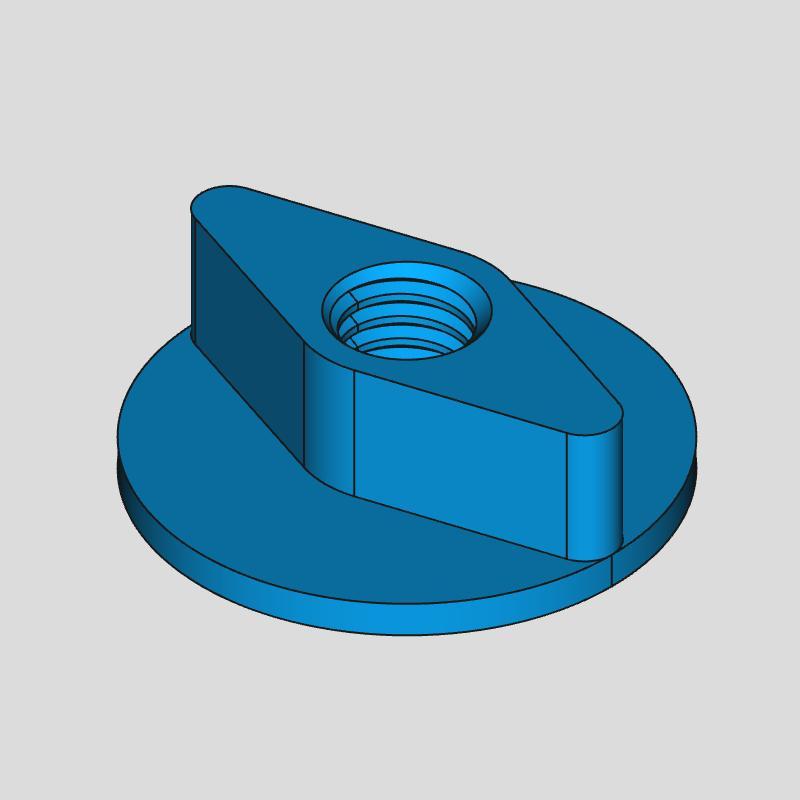 Toilettensitzmutter / Toilettendeckelmutter 5/16 Zoll