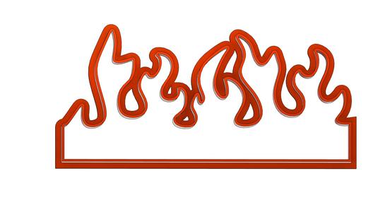 cookie cutter cookie cutter flame fire fire 10cm fondant cake