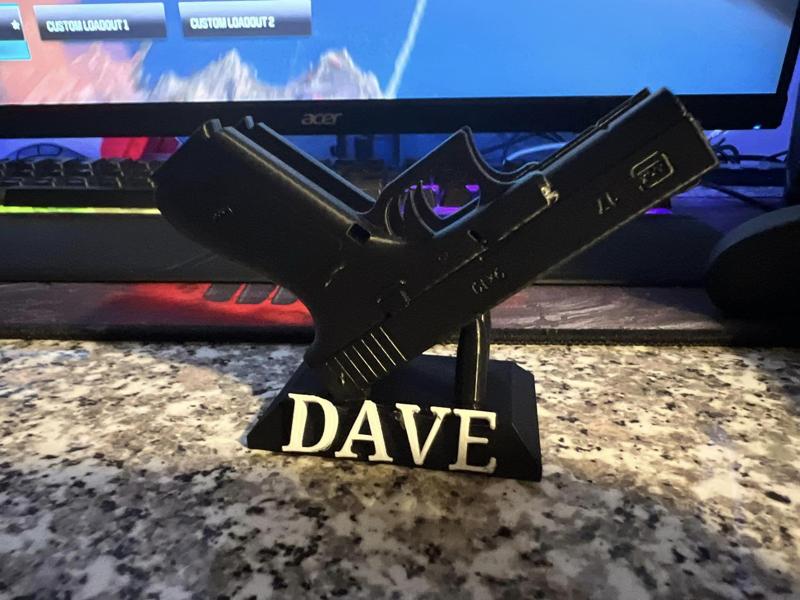 Glock 17 Business Card Holder w/ 9mm Supports