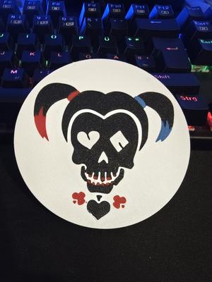 Harley Quinn Logo Coaster