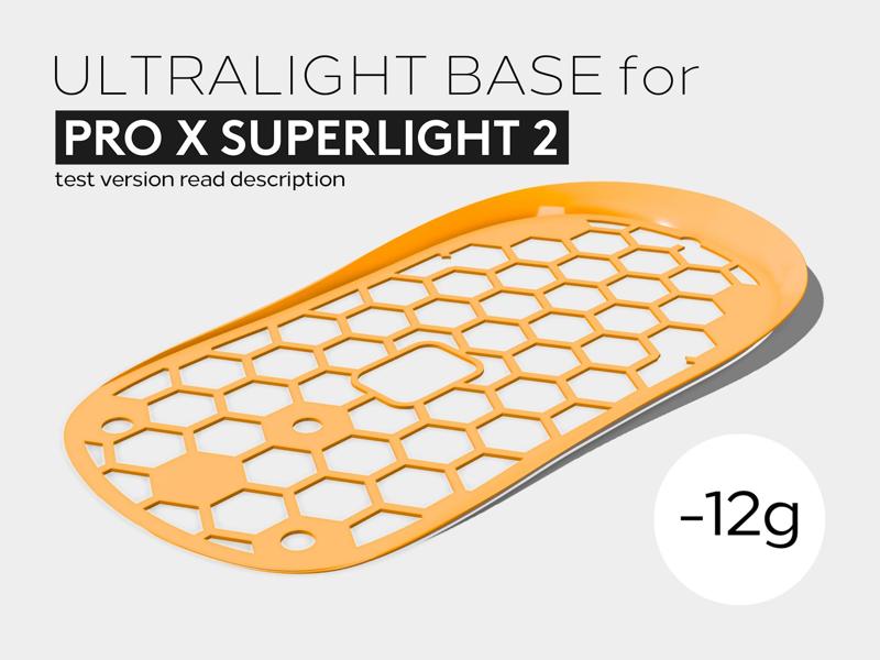 Ultralight Base for Logitech G Pro X Superlight 2 (Free Version)