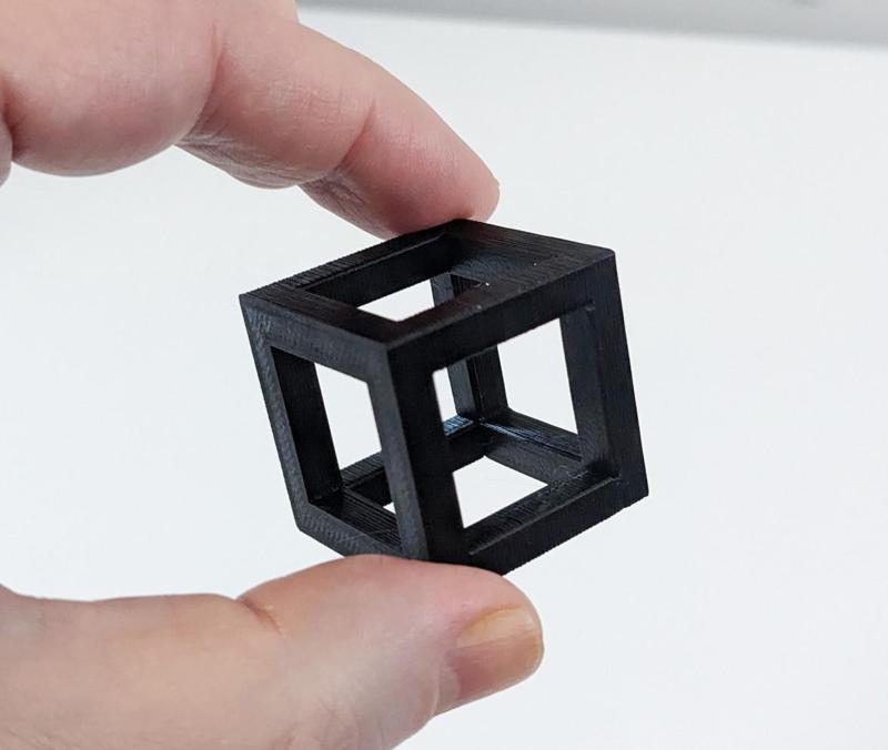 Cube Frame - 90° Overhang Without Supports