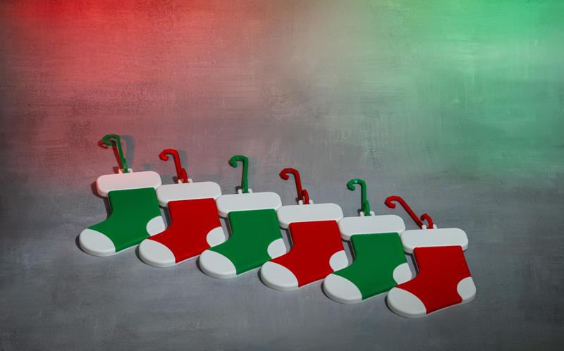 Christmas Tree Stocking Ornaments