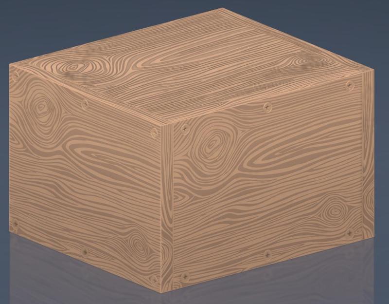 Large Crate With wood texture