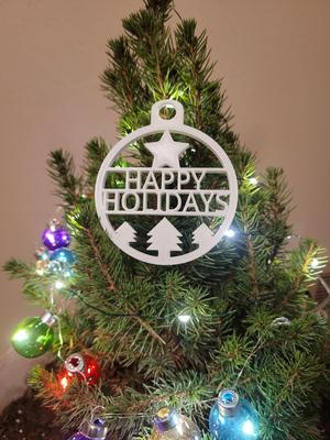Happy Holidays Ornament