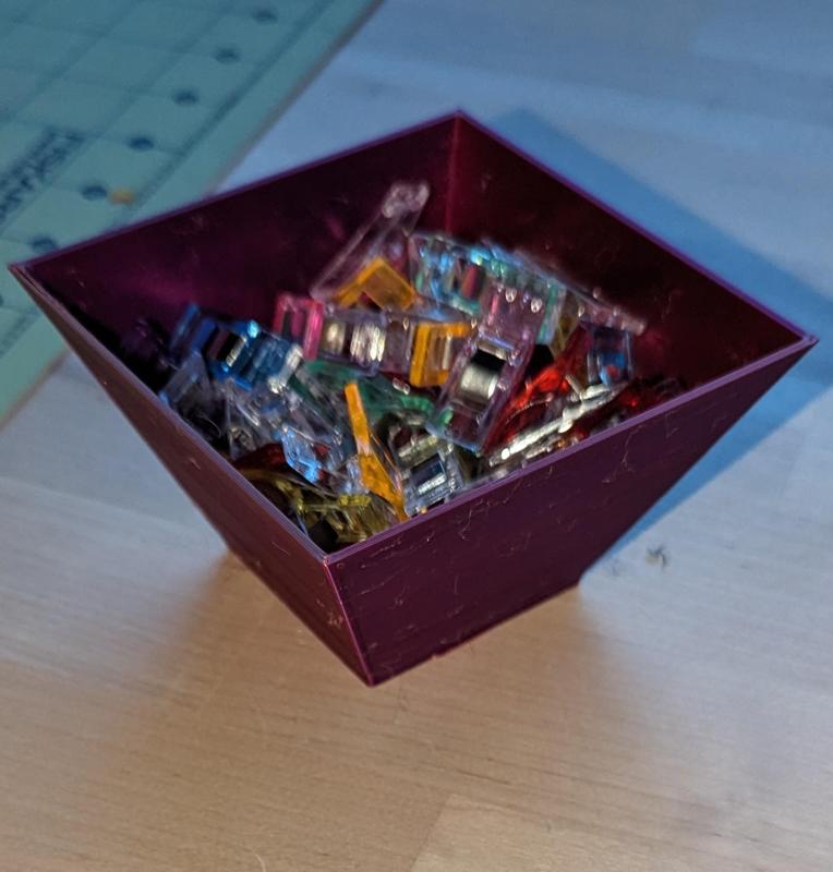 Desk tray, table cup, parts holder or bowl