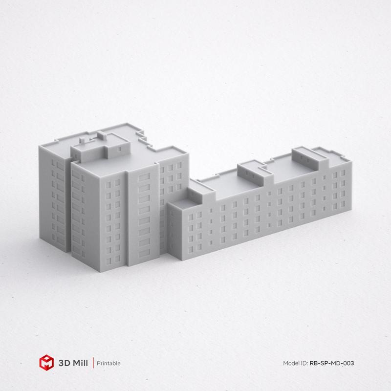 3D Print miniature building RB-SP-MD-003