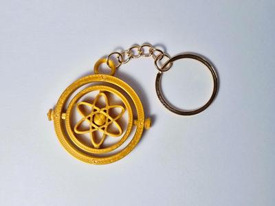 Articulated keychain Atom