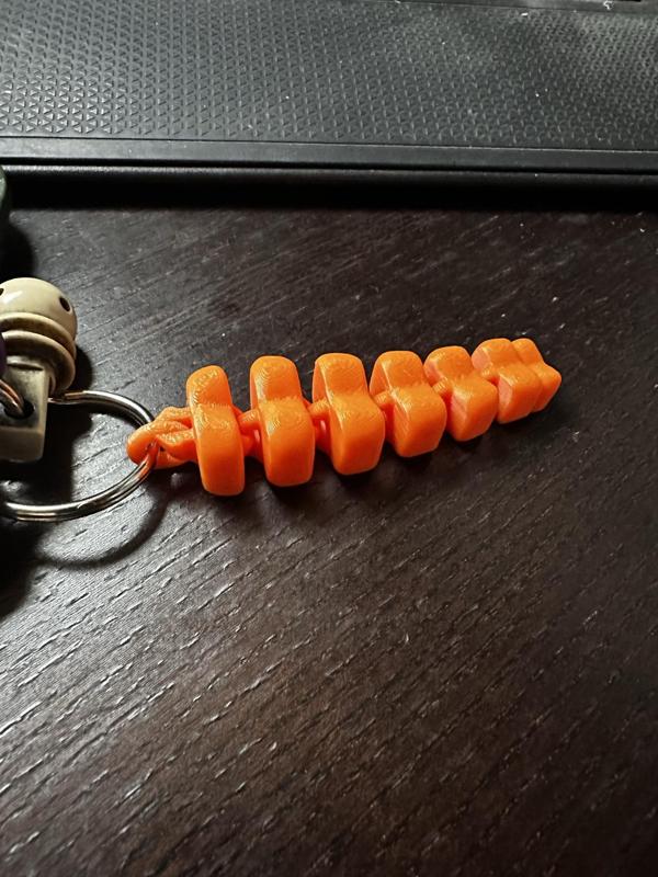 Rattlesnake keychain