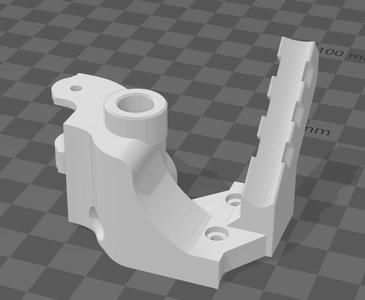 BIQU H2 filament cutter with integral strain relief and ECAS mount