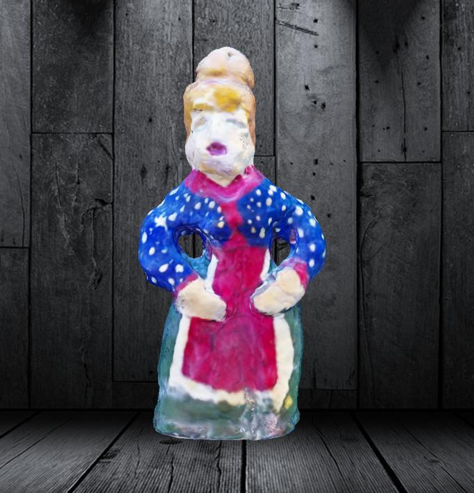 Kidsart traditional costume woman from the 50's