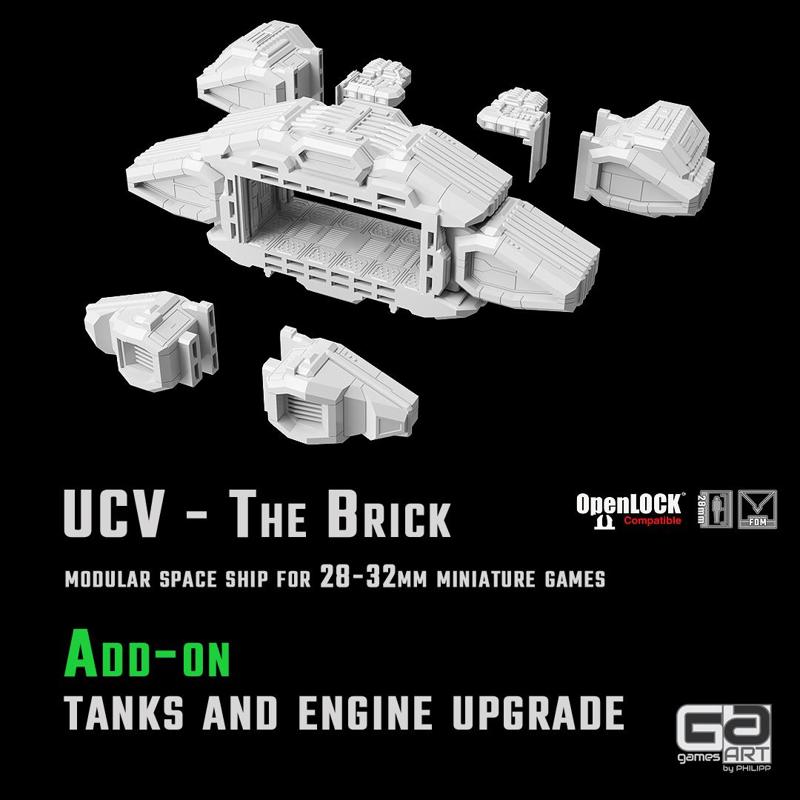 UCV - The Brick Add-on - tanks and engine upgrade