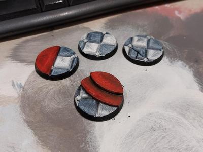 Bloodbowl Vampire Pitch Inspired Bases