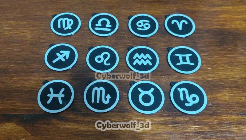 KEY CHAIN / KEY CHAINS : SIGNS OF THE ZODIAC