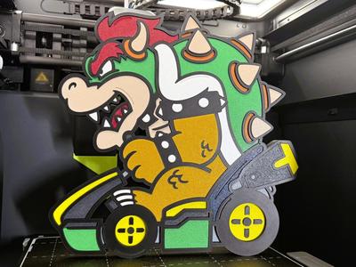 Bowser Kart Wall Decor (NO AMS - Multipart)