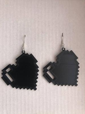 Earring Love pixel retro