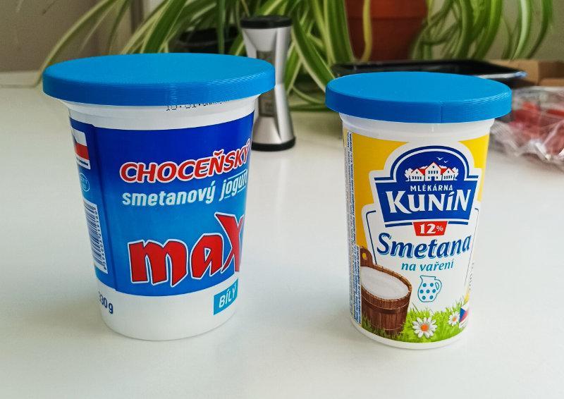 Víčko na jogurt a smetanu
