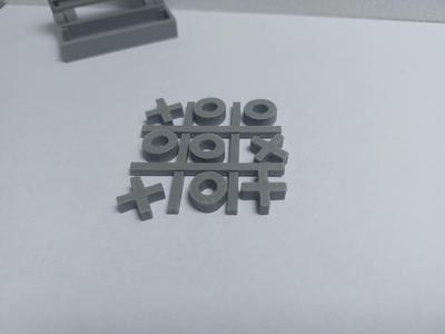 Tic tac toe compact board