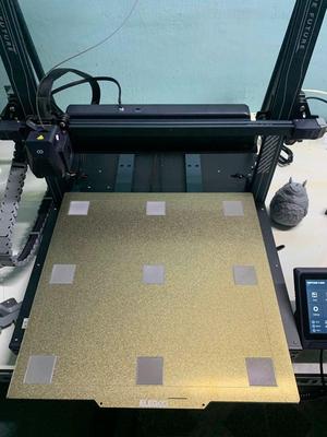 Elegoo Neptune 4 Max Bed leveling Test 9 Cube