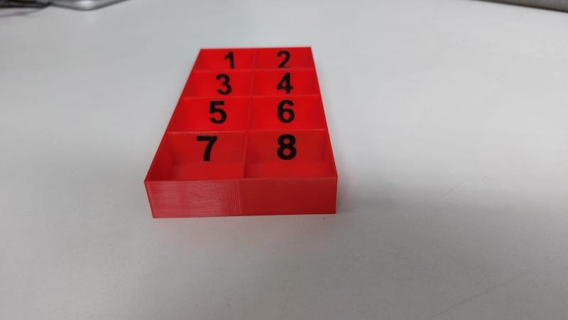 Organizador de tornillos para desmontaje (un solo extrusor)