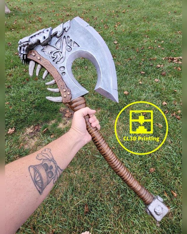 WoW Orc Gorehowl Cosplay Axe