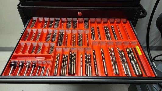 Tool organizer trays for tool cart