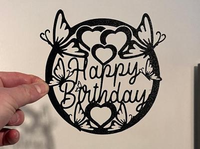 Decor - Happy Birthday Butterfly