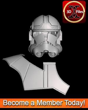 Star Wars - AT-TE Phase 2 Clone Trooper Helmet and Pauldron