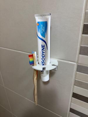 Toothbrush and Toothpaste Holder
