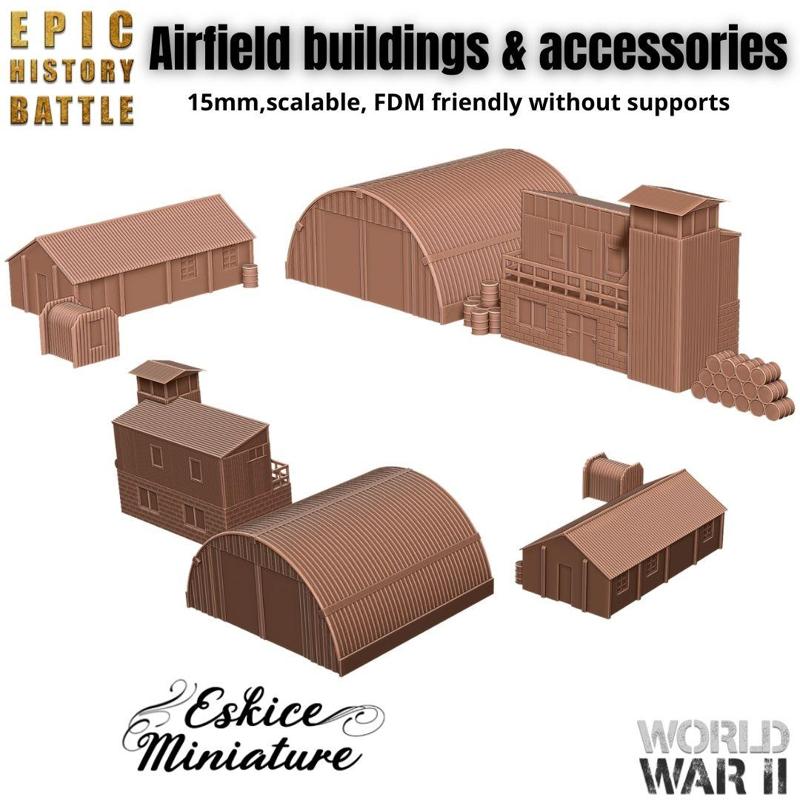 Airfield buildings and accessories - 15mm for EHB