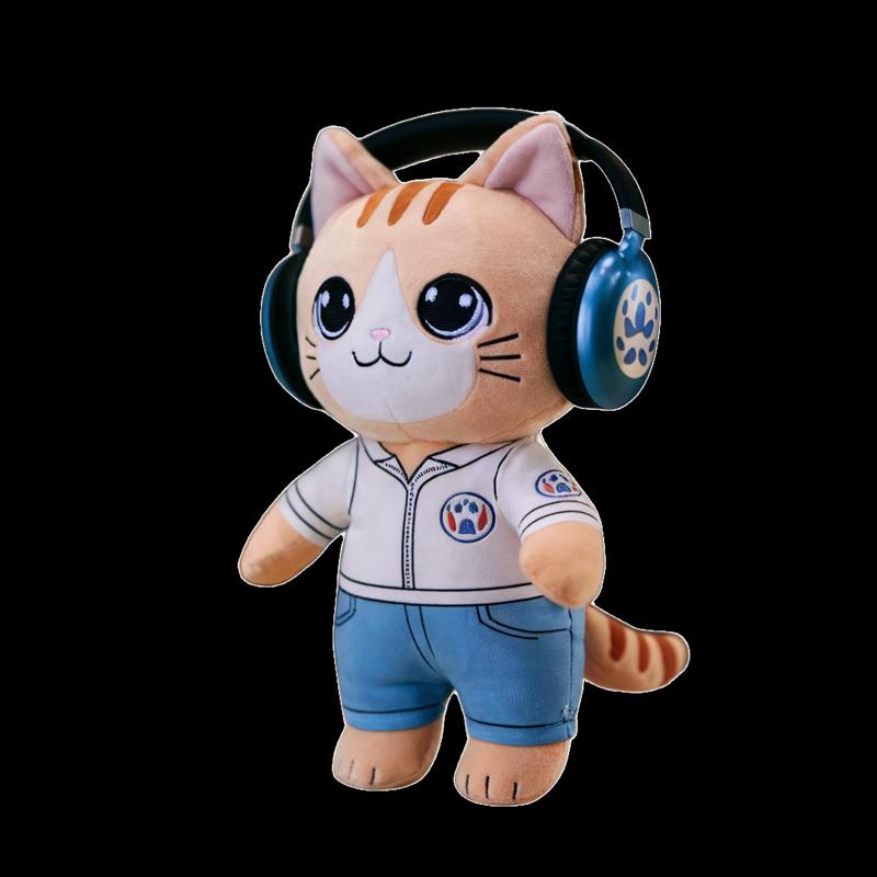 Cat Wearing A Headphone