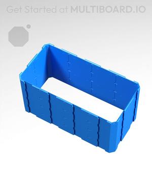 4x2x2 - Full Multipoint Rail - Pop-In Multibin Shell Extension