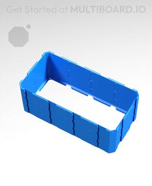 4x2x1.5 - Full Multipoint Rail - Universal Click-In Multibin Shell Extension