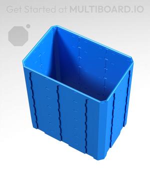 3x2x3.5 - Topped Multipoint Rail - Pop-In Multibin Shell Extension