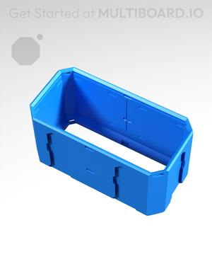 2x1x1 - Topped Multipoint Rail - Standard Click-In Multibin Shell Extension