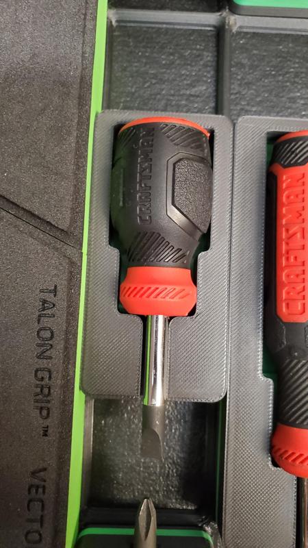 Stubby Craftsman screwdriver gridfinity bin