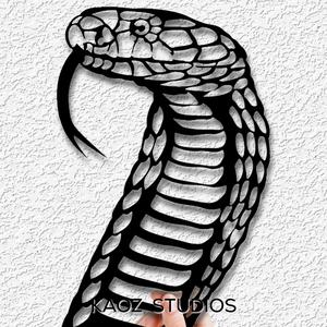 cobra wall art snake wall decor reptile decoration