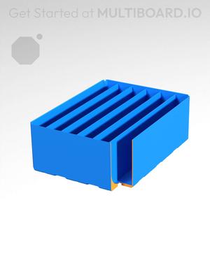 3x4x1.5 - Curved - Double Divided Bin - Multibin Insert