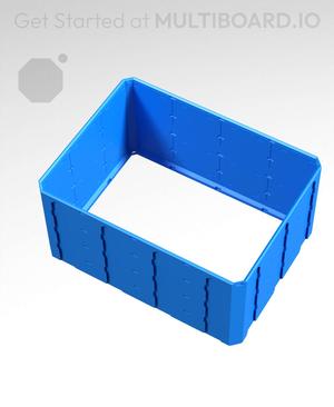 4x3x2 - Topped Multipoint Rail - Standard Click-In Multibin Shell Extension