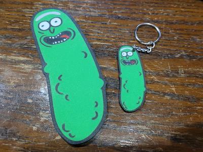 Because Pickle Rick, Keychain and Magnet/Decal
