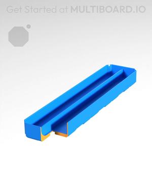 1x4x0.5 - Curved - Double Divided Bin - Multibin Insert