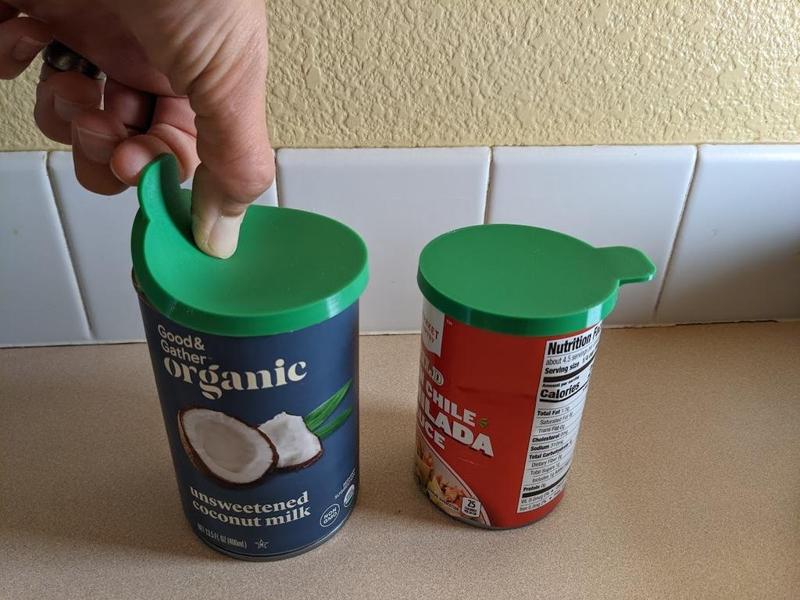 TPU Lid for Steel Food Cans, Soda, Pet Food, etc. - Customizable