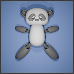 A Panda Articulated  (First Version -  test version)