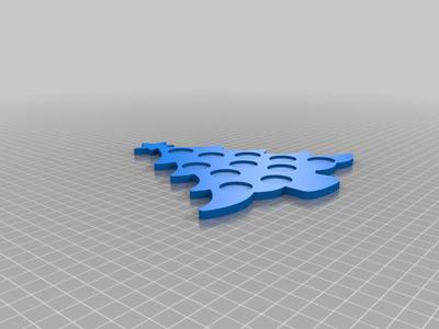 kerstboom, kerstbal, magneet fiches