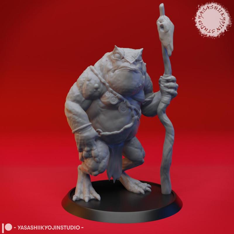 Slaad (Green) - Tabletop Miniature (Pre-Supported)