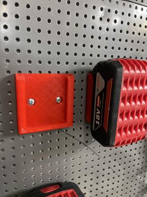 Bosch battery holder for pegboard