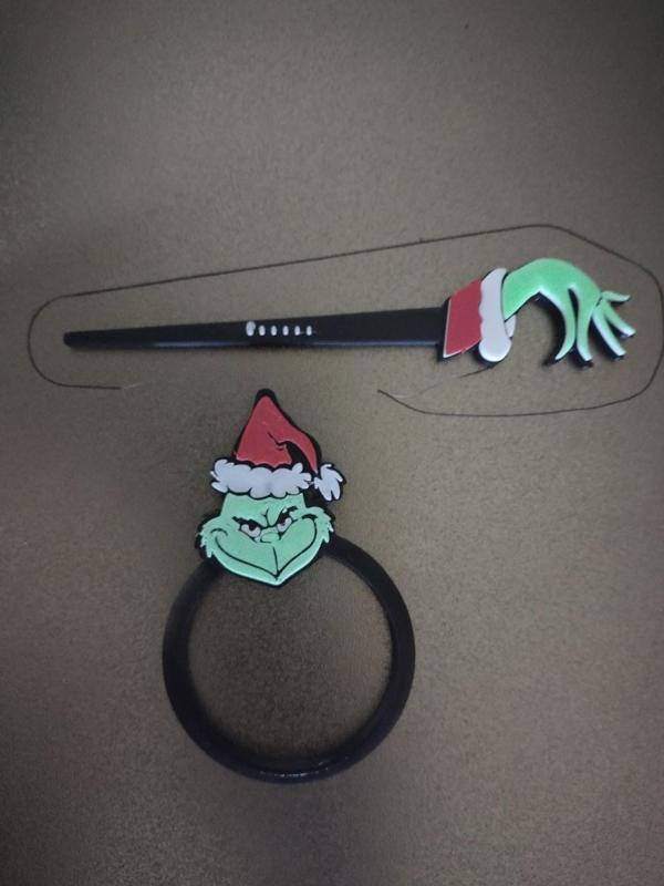 Grinch hair pin
